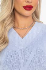 Джемпер хлопковый Карамелька (голубой) Б14627-4М LT Collection