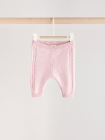 Вязаные свитер и легинсы в комплекте для девочки Next Q94-812, Розовый