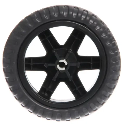 Колесо для тележки 14х2,5см. черное