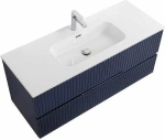 Тумба с раковиной Cezares DUET-N 120 DUET-N-1200-2C-SO-SPF-P сапфир