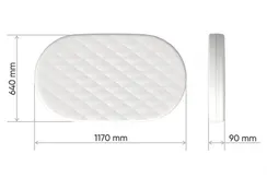 Матрас для кроватки Ellipsebed кокос/форплит/латекс 9 см