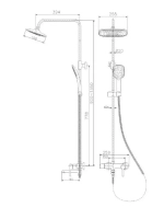 HB24805-7 Душевая система HAIBA