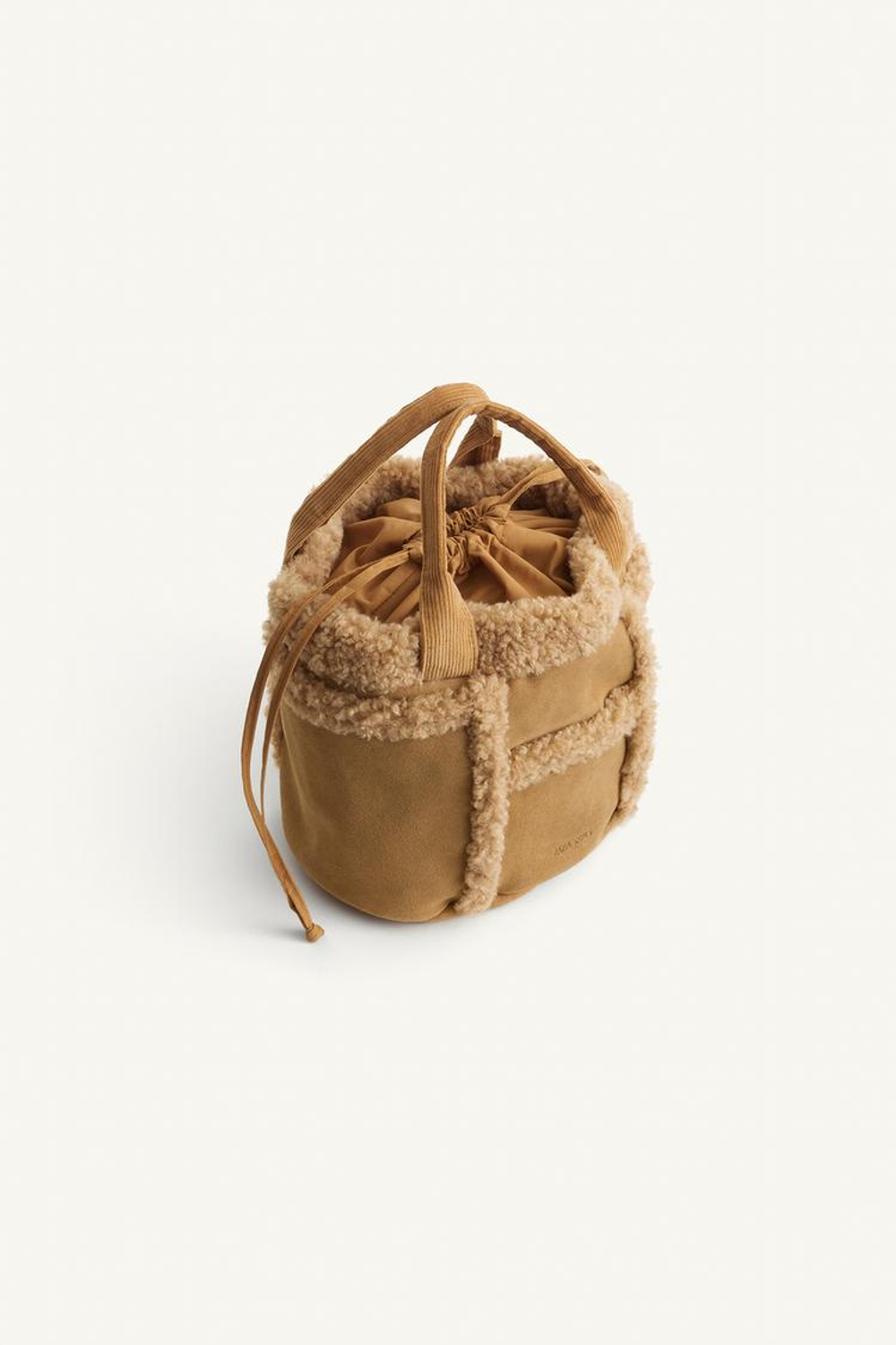 ZARA СУМКА ЧЕРЕЗ ПЛЕЧО, КОРИЧНЕВЫЙ