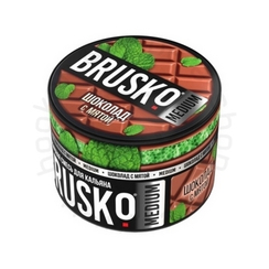 Бестабачная смесь для кальяна BRUSKO, 50 г, Шоколад с мятой, Medium (M)