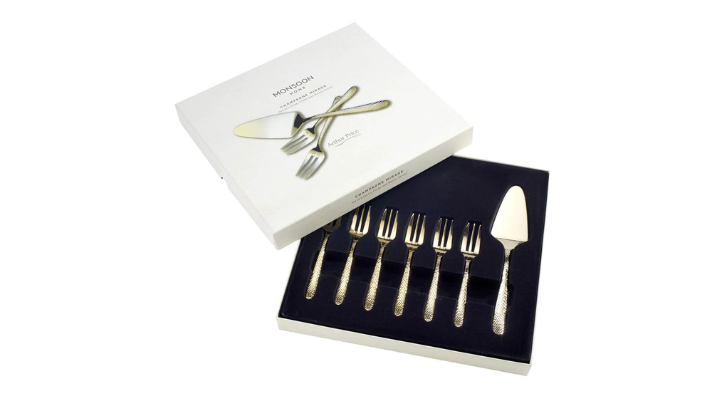 Набор приборов для десерта 7шт Arthur Price Монсун Мираж Шампань