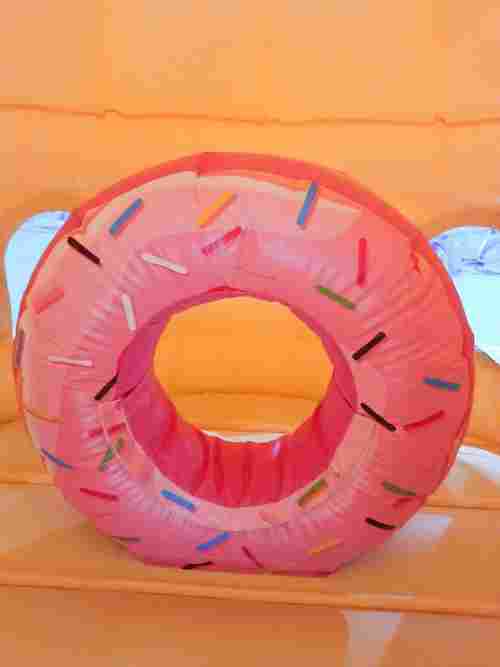 Надувной коммерческий батут "Торт" с окошками, 4x4x3,5 м