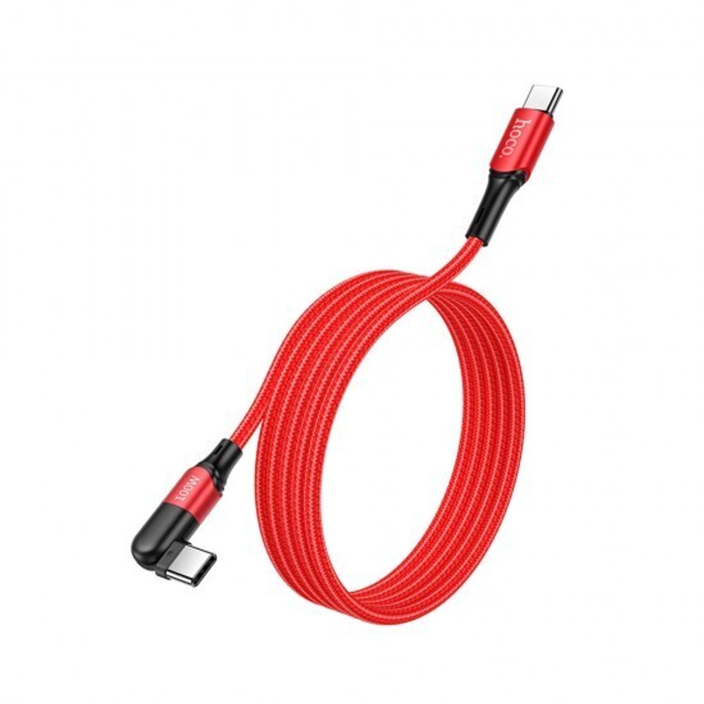 Кабель HOCO U100 Orbit Type-C-Type-C 1,5м, скоростной 012770 Черный