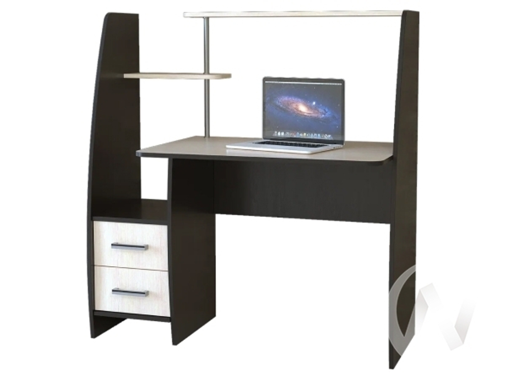 Стол компьютерный КЛ №6.2 правый (венге/дуб молочный)