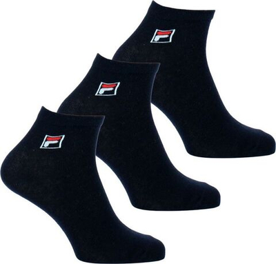 Теннисные носки Fila Quarter Plain Socks F9303 3P - Blue