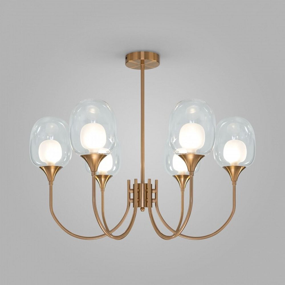 Люстра на штанге Eurosvet Spritz 70217/6 латунь