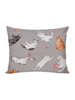 Постельное белье перкаль Сказка "Kitties" 1,5-сп Наволочка 50х70 см 1 шт Простынь на резинке 90x200 см Пододеяльник 145x215 см