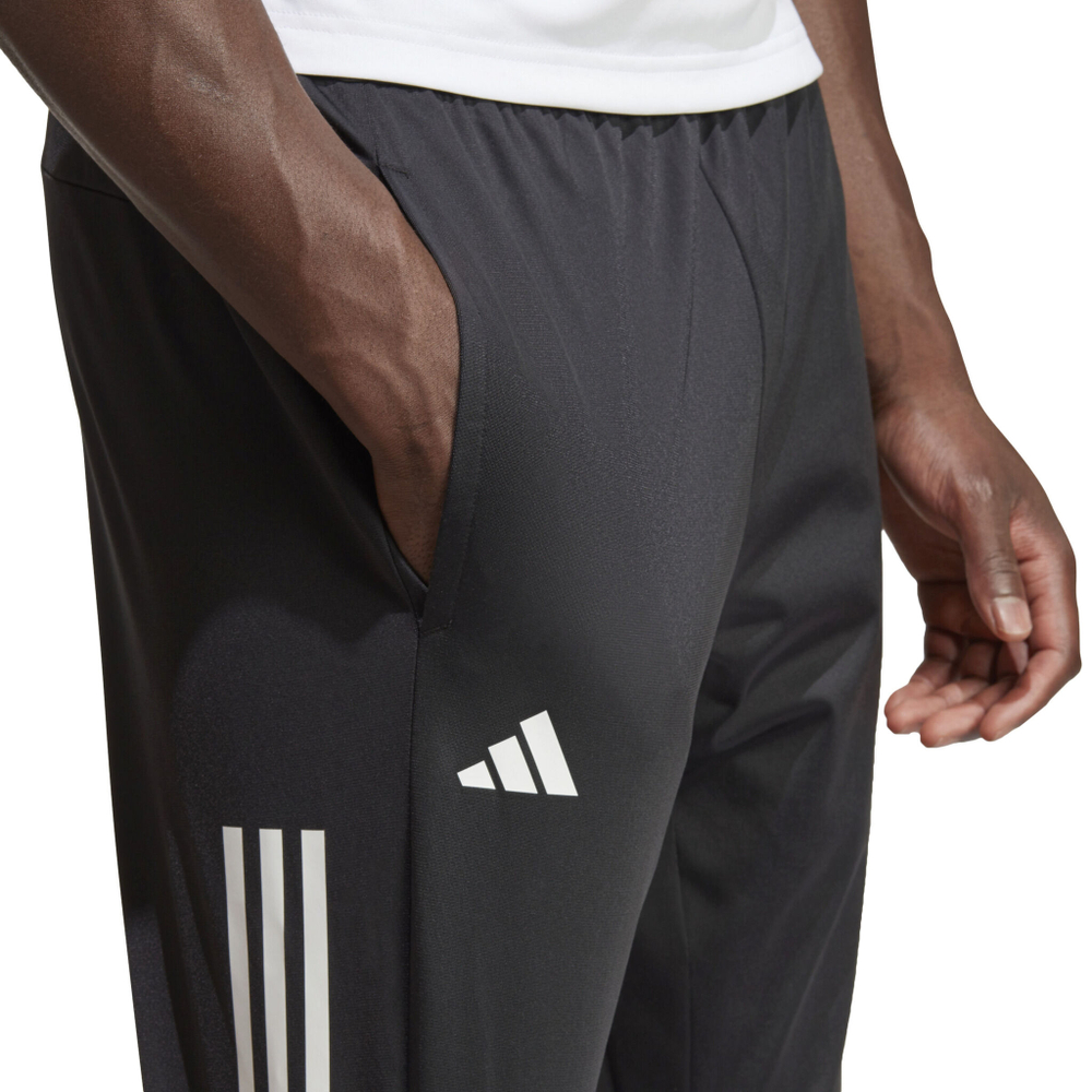 Мужские теннисные штаны adidas 3-Stripes Knitted Training Pants Men - Black, White
