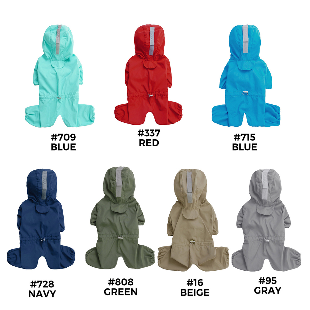 151 PA-OW Дождевик для собак-мальчкиков с фиксаторами по талии (унисекс) PUPPY ANGEL® MAGAGIO™ V2