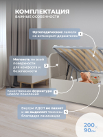 Диван - кровать с подъёмным механизмом 200х90 см Crecker UP ткань Teddy