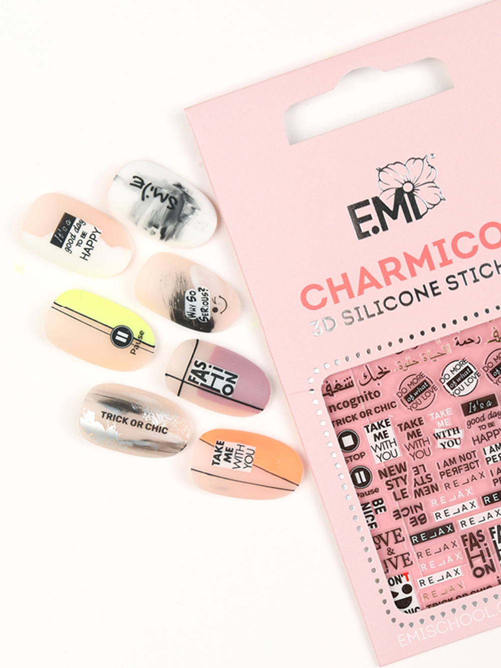Charmicon 3D Silicone Stickers №144 Be Nice