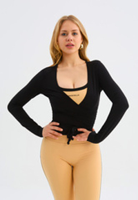 Кофта на завязках BALLET черная