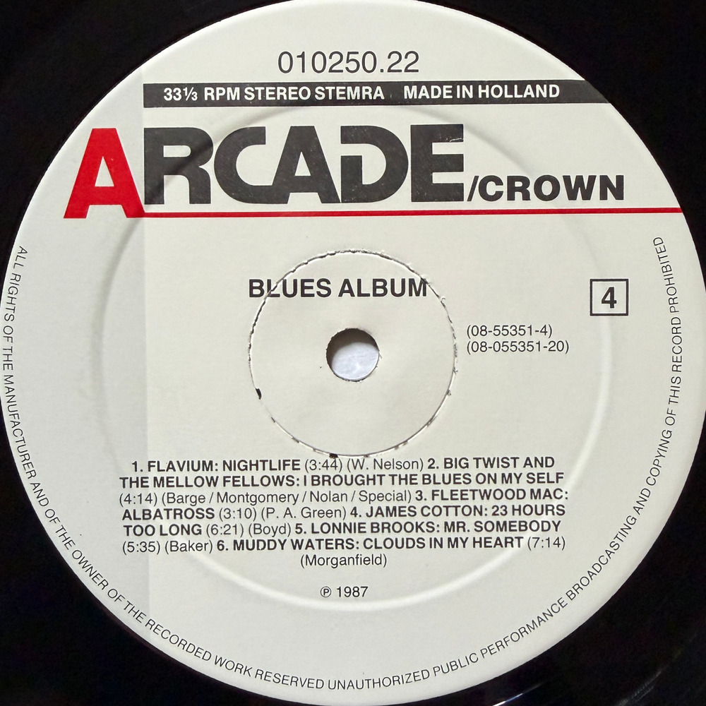 Сборник Blues Album 2LP (Голландия 1987г.)Т