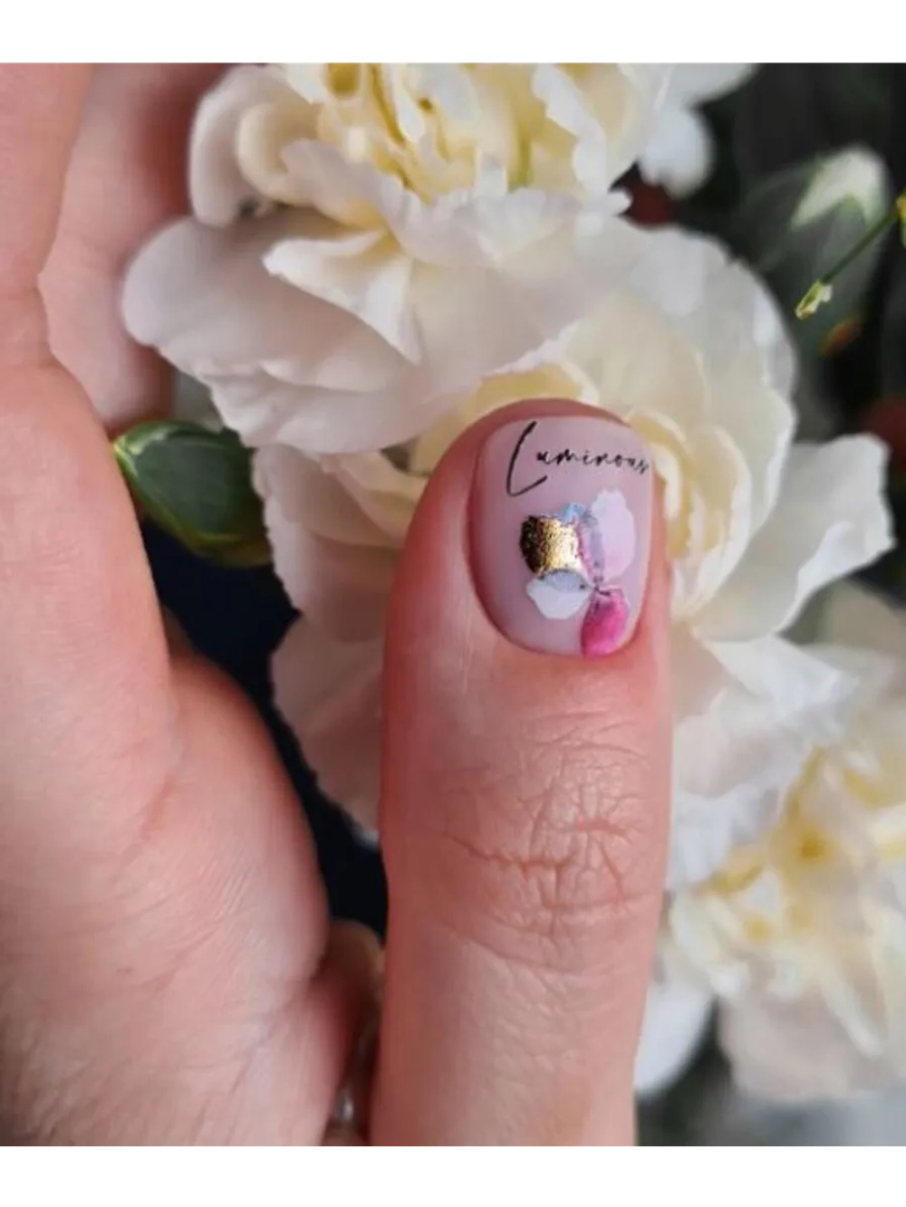 Lucky Rose Слайдеры наклейки для ногтей Foil 107