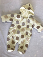 Комбинезон на осень-весну, Модель: 031 "Круги" (ИП Петрова Г.Г.) (Цвет: Черный, Размер: 80)