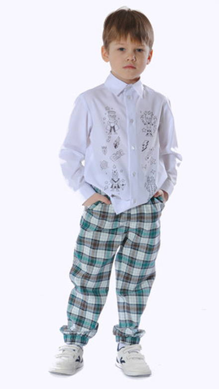 Рубашка бамбук для мальчика 2-8 лет Fleur de Vie