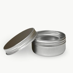 Банка алюминий 50 мл серебро