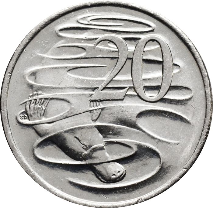20 центов 1999-2019 Австралия
