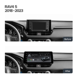 Переходная рамка магнитолы TOYOTA RAV4 5 XA50 2018-2023 12,3 дюймов