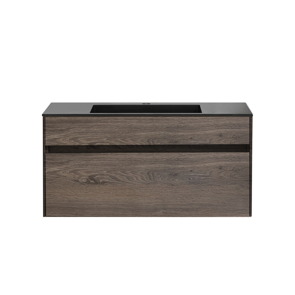 База под раковину Chiara 1000 подвесная, 1 выкатной ящик soft-close, R.Oak