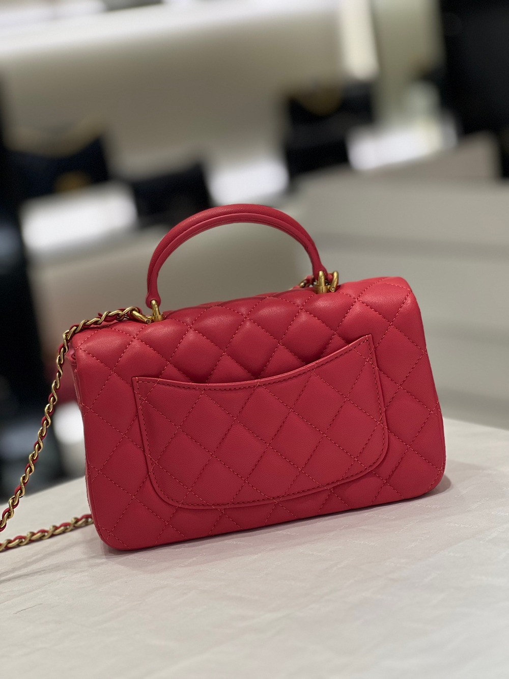 Chanel Mini Flap Bag with Top Handle 20 cm