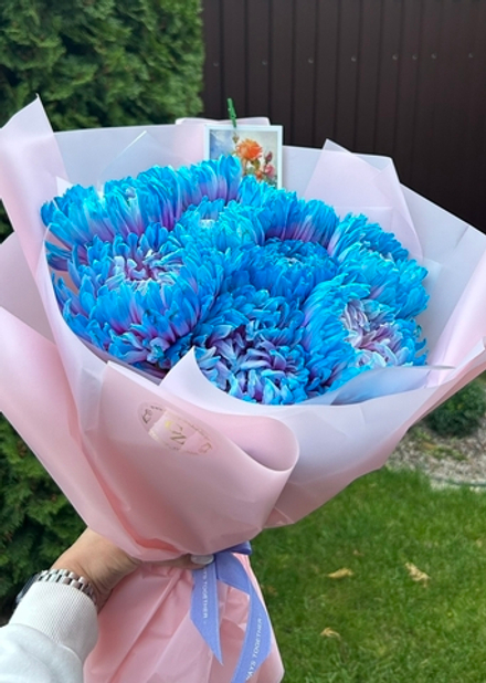 Букет из 9 одноголовых хризантем