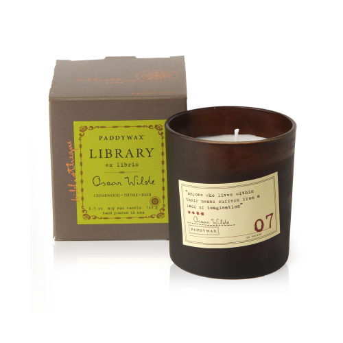 OSCAR WILDE/ Оскар Уальд, средняя свеча в чёрном стекле