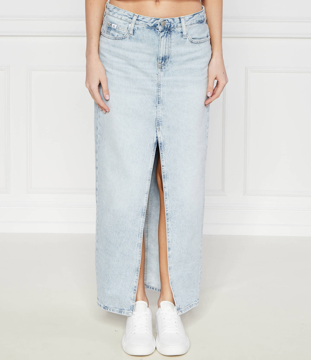 Джинсовая юбка CALVIN KLEIN JEANS - голубой(J20J222814)
