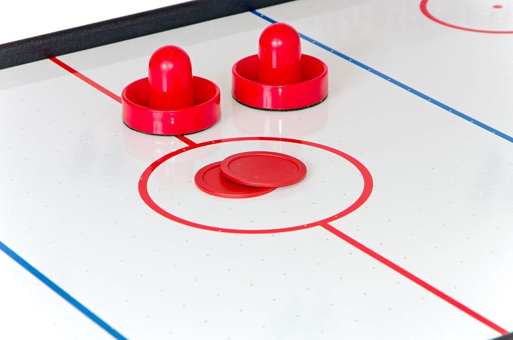 Игровой стол - аэрохоккей &quot;Jersey&quot; 4 ф (черный, складной)