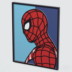 3D Картина по номерам из дерева Человек-паук, 23x30 см