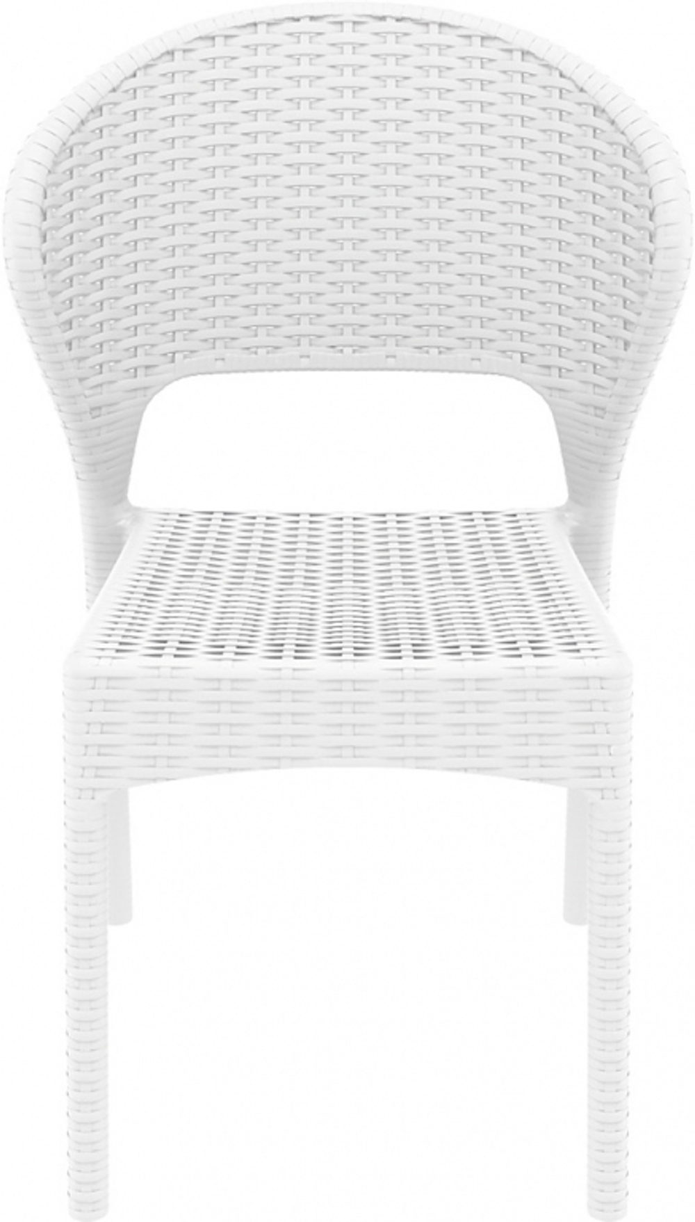 Стул пластиковый плетеный Siesta Contract Daytona, белый