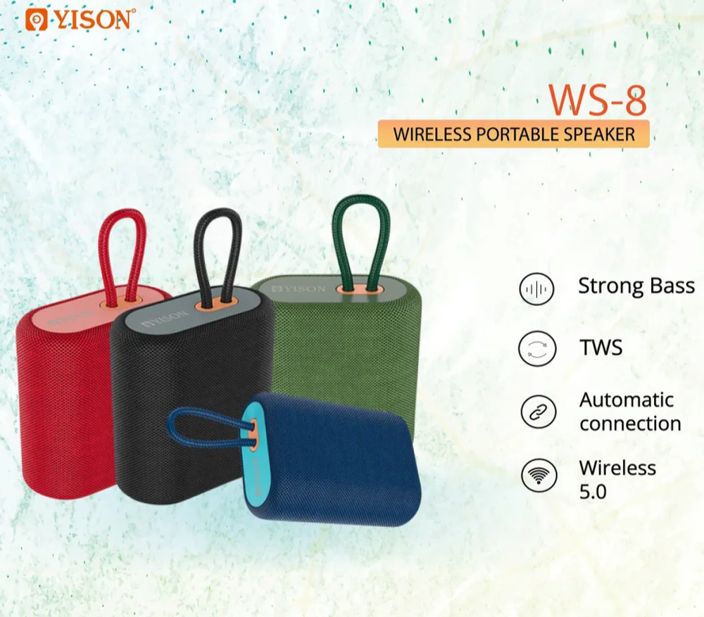 Колонка - Bluetooth CELEBRAT (Yison) WS-8 (синий)