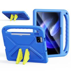 Детский чехол синего цвета на планшет Xiaomi Pad 6 и 6 Pro от от Dux Ducis, серия Puff Series Case