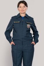 Костюм летний  женский МЧС (Патруль-240, серо-синий)