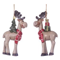 GAEM Фигурка декоративная подвесная "Олень", L5,5 W2,5 H11 см, 2в.
