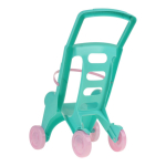 Коляска пластмассовая, бирюзовая RRB-113 (32*28*48 см)
