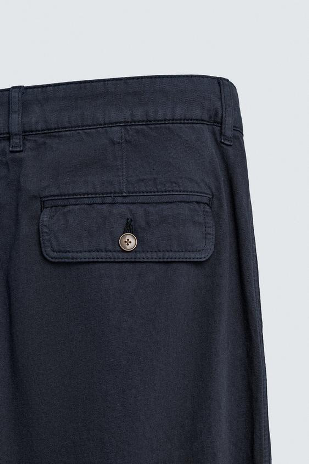 ZARA БРЮКИ STRAIGHT FIT С ЭФФЕКТОМ ПОТЕРТОСТИ, СИНИЙ