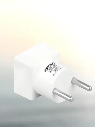 Цифровой вольтметр переменного тока бытовой сети в розетку 220В, жёлтый дисплей