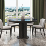 Стол Denver 110+40, круглый раздвижной, глянец