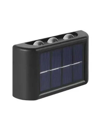 Настенный уличный садовый светильник на солнечной батарее, 2 штуки