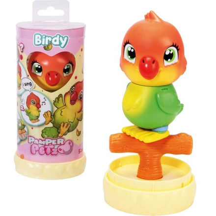 Pamper Petz - Поющий попугай Birdy 13 см Интерактивная игрушка 5950168