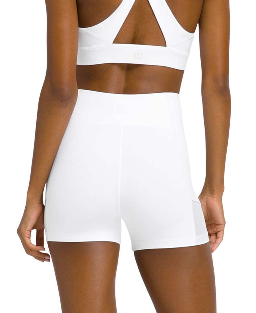 Женские теннисные шорты Wilson Baseline Ball - bright white