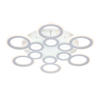 Потолочный светодиодный светильник 94Вт, 8657Лм, 3000-6000К, Ra>80, изменение цветовой температуры, металл/акрил, белый