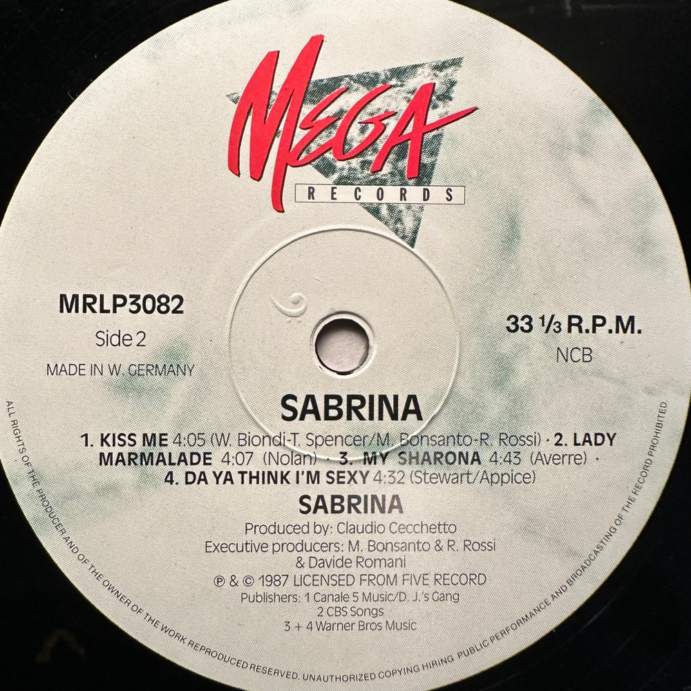 Sabrina - Sabrina (Скандинавия 1987г.)