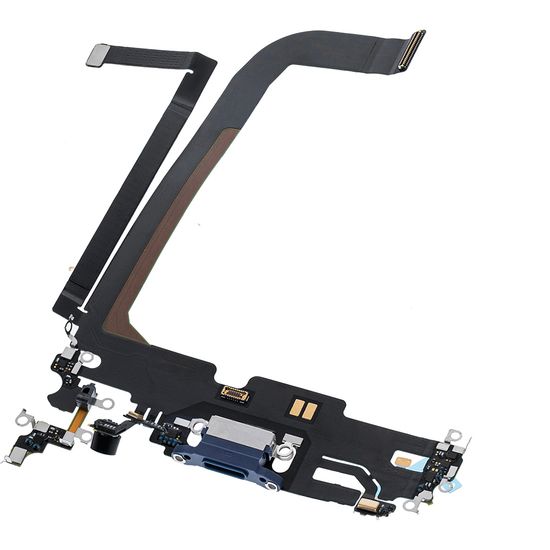 Нижний шлейф (разъем зарядки и синхронизации, микрофоны) iPhone 13 Pro Max (Sierra Blue) ORIG100