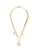 Колье "Sun mix chains" Gold